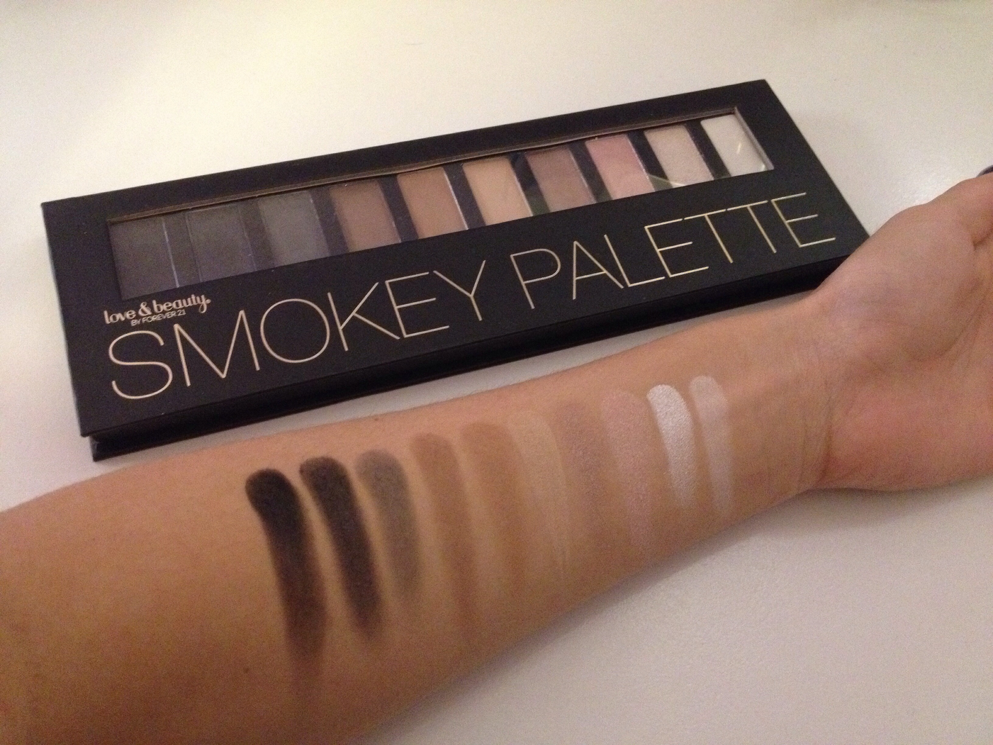 REVIEW+SWATCHES: FOREVER 21 SMOKEY PALETTE